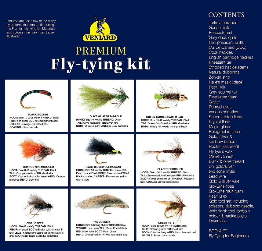 Fly Tying Kit - Tarantula Muddler, Fly Tying Kits